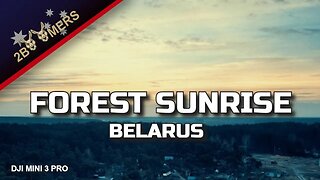 SUNRISE IN A FOREST BELARUS WITH A DJI MINI 3 PRO