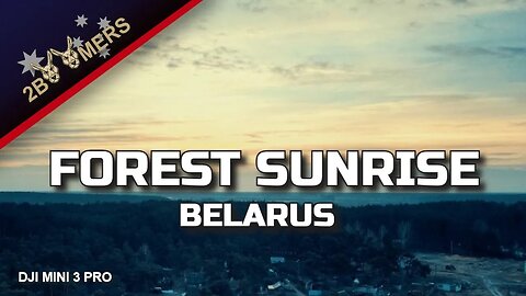SUNRISE IN A FOREST BELARUS WITH A DJI MINI 3 PRO