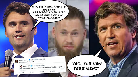 HR 6090 | Charlie Kirk, "Did House of Representatives Just Make Parts of the Bible Illegal?" Tucker Carlson, "Yes. The New Testament." What Does HR 6090 Antisemitism Awareness Act Mean? + Rev 16:12-14, Mark 13, Luke 21, Matt 24