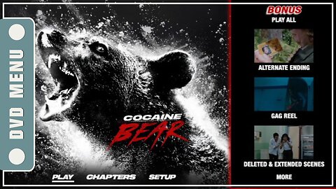 Cocaine Bear - DVD Menu