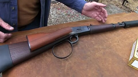 Leveraction Rifle with Suppressor