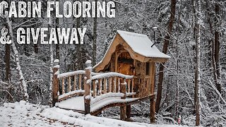 S2 EP65 | OFF GRID TIMBER FRAME CABIN | WOODWORK | CONTINUING CABIN FLOORING & GIVEAWAY