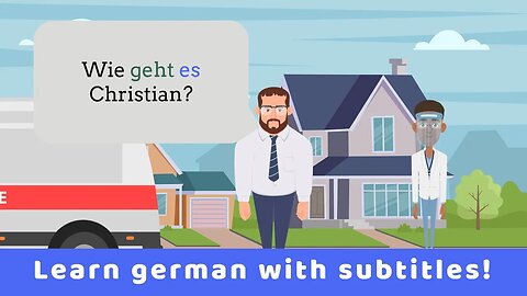 Deutsch lernen | Dialog | Christian beim Notarzt🏥🤒 | Wortschatz | Verben