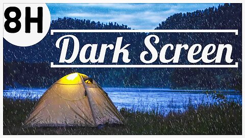 Regengeräusch: 8 Stunden für einen tiefen Schlaf | Gewitter in einem Zelt 🎵 | Relaxing-rain