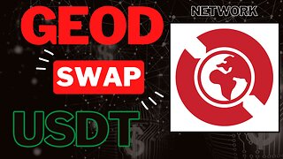 How to sell/swap GEOD tokens for USDT (Tether)