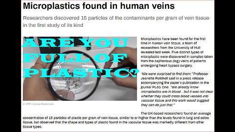 Micro plastic discovered in Humans shocking experts!