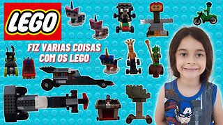 FIZ VARIAS COISA COM OS LEGO / LEGO / CIDADE DE LEGO