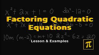 How to FACTOR Quadratic Equations? - It becomes SIMPLE through practice!