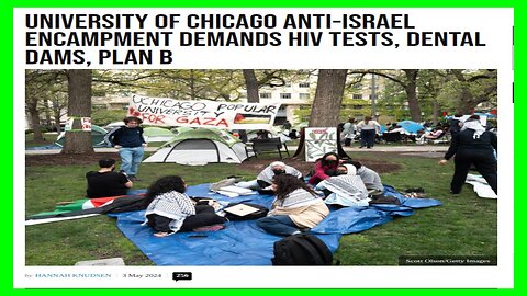 Hamas Protestors at U of Chicago Want HIV Tests and Plan B Pills