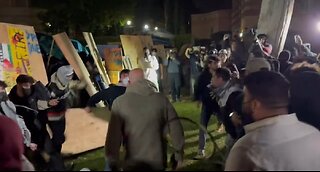 UCLA Security Stands By As Riots Break Out On Campus