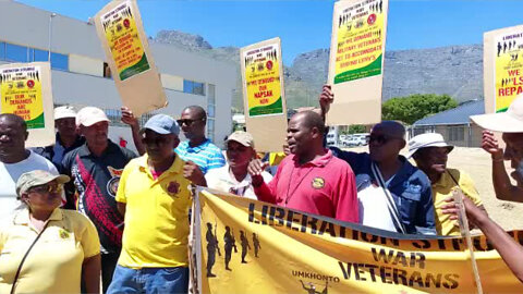 Watch: The Liberation Struggle War Veterans Protesting Ahead Of SONA