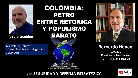 COLOMBIA: PETRO ENTRE RETORICA Y POPULISMO BARATO.