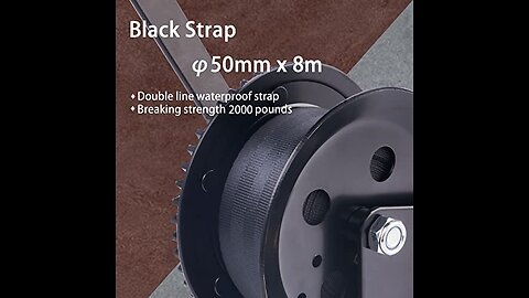 Review TYT 2000LB Boat Trailer Strap Winch with 26FT Black Strap, Longevity Resist Rust Hand Cr...