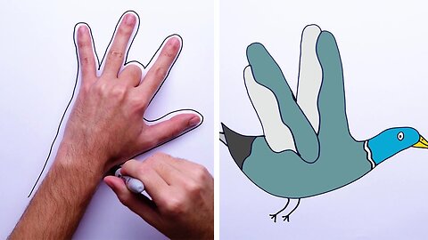 15 Easy Doodles If You've Got a Hand and a Pen! Drawing Hacks by Blossom