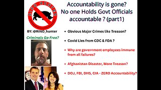 Why is No One Ever Held Accountable? (Part 1 in a Series)