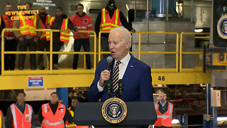 Biden: "Every study shows, if you can get from point A to point B on rail as fast or faster than you can in an automobile, you don’t take the car. You get in the train."