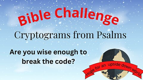 Bible Cryptogram Challenge