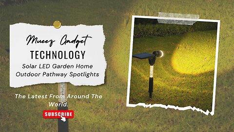 Solar LED Garden Home Outdoor Pathway Spotlight | Link in description