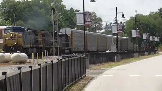 CSX X208 Autorack Train from Fostoria, Ohio July 25, 2022