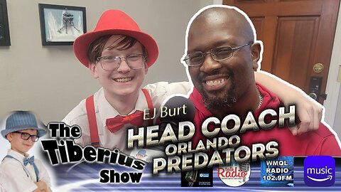 The Tiberius Show: Orlando Predators Head Coach EJ Burt #talkshow #kidpodcaster