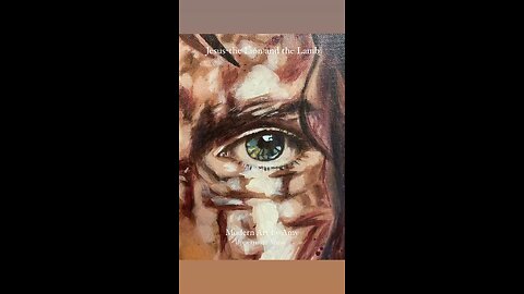 Jesus Art-the Lion and the Lamb Painting, Half Lion Face, Half Jesus Face Artwork, Crown of Thorns