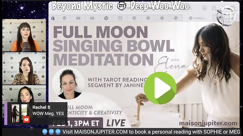 FULL MOON MEDITATION -PROMO WITH JULIE!