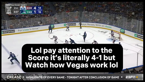 Rigged Vancouver Canucks “COMEBACK” vs Edmonton Oilers GAME 1 | ALL I CAN DO IS LAUGH #rigged #nhl