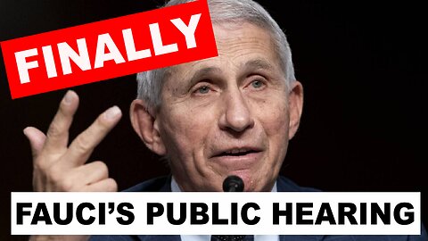 DR. FAUCI APPEARS PUBLICLY IN CONGRESS-FINALLY