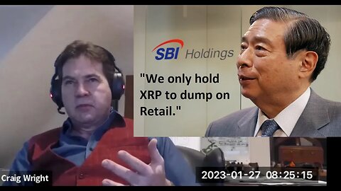 SBI holdings CEO Kitao: "We have no use for XRP except to dump on retail" (shorts, highlights)