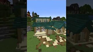 Building Seashore Shops in Minecraft #short #shorts