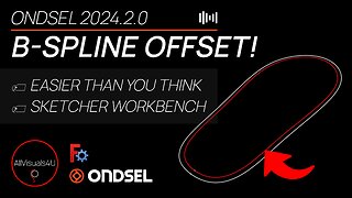 ⚡ Ondsel Tutorial - FreeCAD B Spline - FreeCAD Sketcher - Ondsel FreeCAD Offset Sketch | #Shorts