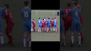 Grassroots Football Video! | Headbutt after the final whistle! | Football Fight #shorts