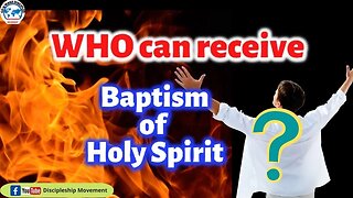 WHO can receive baptism of HOLY SPIRIT??