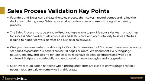 How To Validate Your Sales Process