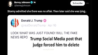 Trumps Tweets that judge ordered him to take down, gag order everyone can talk but Trump