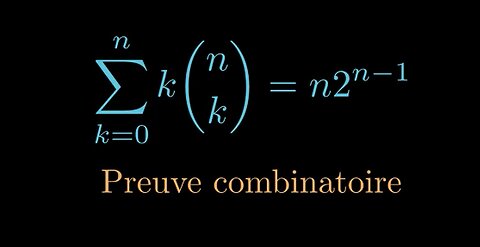 Une preuve combinatoire d'une identité liée à une somme de coefficients binomiaux
