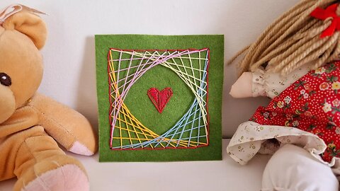 How to make this cute sewing art project.