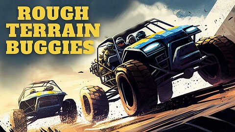 Rough Terrain Buggies Race on Overpass in Split Screen Madness