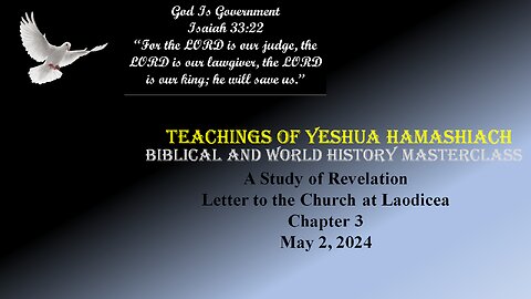 5-2-24 Study of Revelation Letter to Laodecia