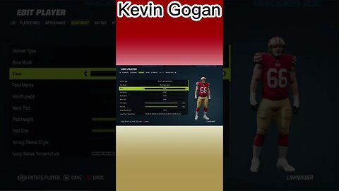 How To Create Kevin Gogan Madden 23 #shorts