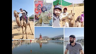 Izlet u Pushkar Voznja s Pawanom Pustinjski Cigani 4K HD #pushkar #camel #rikshaw #desertsafari