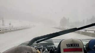 Hwy97 Connector Low Visibility Snowing & impetuous Fuel Tanker Driver putting others in harm