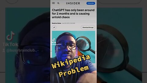 ChatGPT and the Wikipedia problem