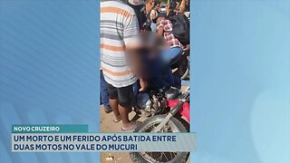 Novo Cruzeiro: Um Morto e Um Ferido após Batida entre Duas Motos no Vale do Mucuri.