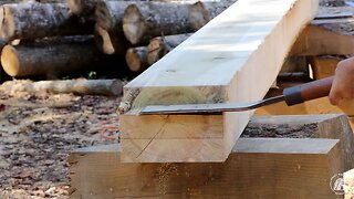 S1 EP7 | TIMBER FRAME BASICS | PREPARING POST & BEAM WITH TRADITIONAL HAND TOOLS
