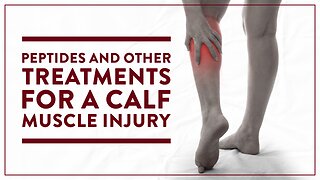 Peptides and other treatments for a calf muscle injury