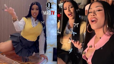 Cardi B Drops Verse On "Wanna Be" Remix Before Attending Concert Wit Sister Hennessy & Kulture! 🎤
