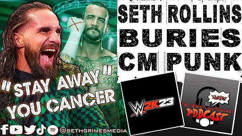 "Stay Away You CANCER" Seth Rollins on CM Punk | Clip from the Pro Wrestling Podcast Podcast #wwe