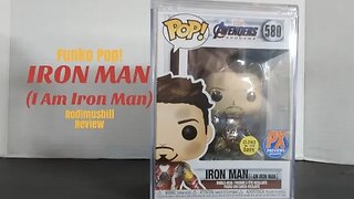 Funko Pop IRON MAN (I Am Iron Man #580) PX Exclusive Marvel Studio Endgame Movie- Rodimusbill Review