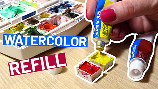 You Can Refill Watercolor Palette with TUBE Watercolors?!?!